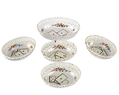 Lot 71 - A Staffordshire enamel gaming set, circa 1780,...