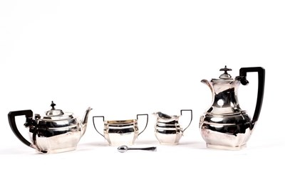 Lot 81 - An EPNS four-piece tea and coffee service, the...