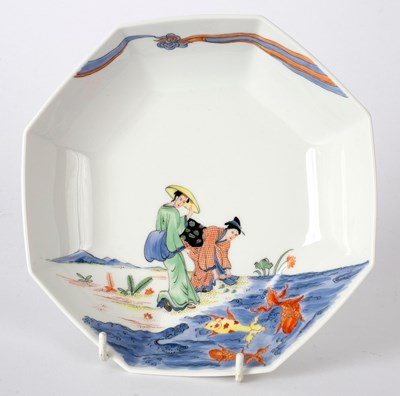 Lot 181 - A modern Meissen octagonal dish, painted...