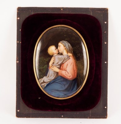 Lot 235 - A porcelain plaque, the Madonna and Child No.4,...