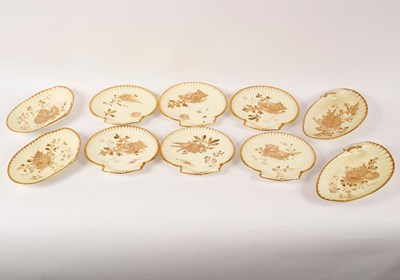 Lot 286 - A Wedgwood Etruria service, finely painted...