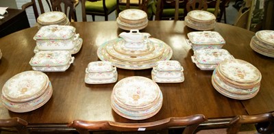 Lot 307 - An extensive Victorian Mandarin pattern dinner...