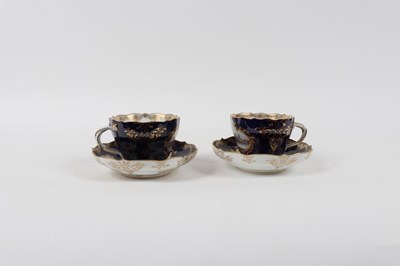 Lot 312 - A pair of Meissen teacups and saucers, circa...