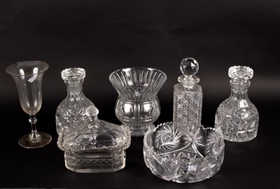 Lot 327 - An early 19th Century cut glass tureen and...