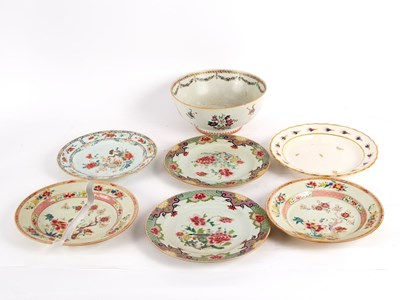 Lot 349 - A late 18th Century famille rose bowl...