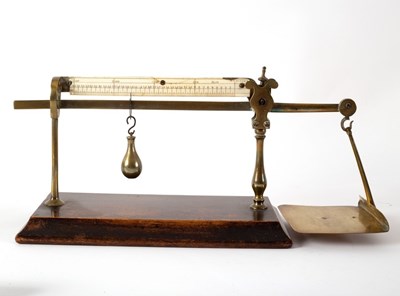 Lot 401 - A set of 19th Century postal scales by Bloore,...