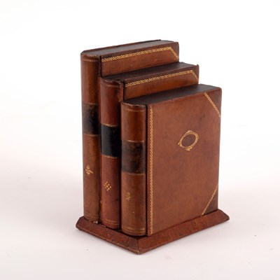 Lot 430 - A 19th Century book box containing three...