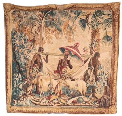 Lot 510 - A Gobelins style tapestry to a design after...