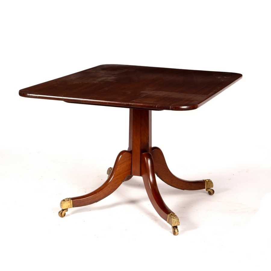 Lot 604 - A Regency mahogany rectangular table on an