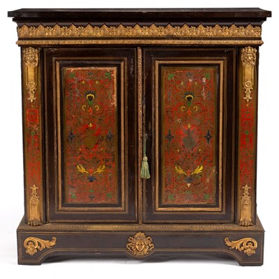 Lot 610 - A 19th Century Boulle style tortoiseshell...