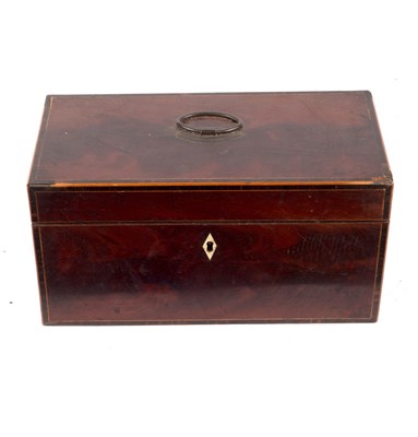 Lot 740 - An early 19th Century mahogany tea caddy,...