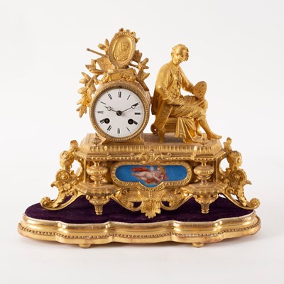 Lot 750 - A 19th Century French gilt metal eight-day...