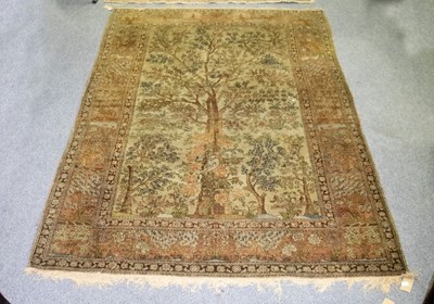 Lot 783 - A Turkish Tree of Life rug, mid 20th Century,...