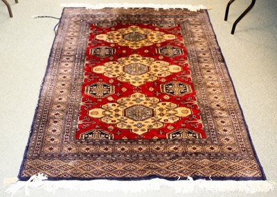 Lot 795 - A Bokhara rug of Kazak design, late 20th...