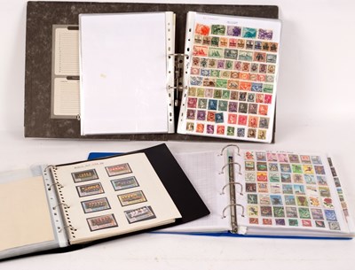 Lot 809 - Three loose leaf folders of approximately...