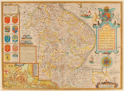 Lot 832 - John Speed (1552-1629)/The Countie and Citie...