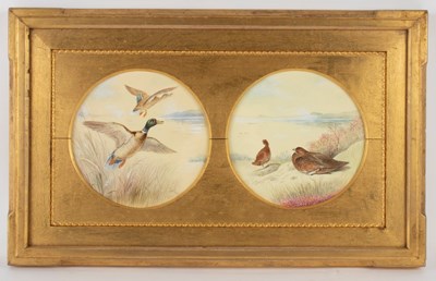 Lot 912 - William E Powell/Ducks and Partridge/a pair...