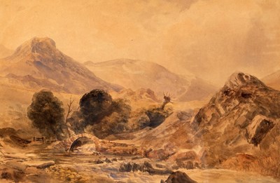 Lot 943 - Peter de Wint (British 1784-1849)/Mountain...