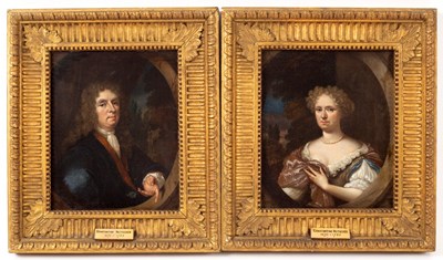 Lot 1000 - Daniel Haringh (Dutch c.1636-1715)/Portrait of...