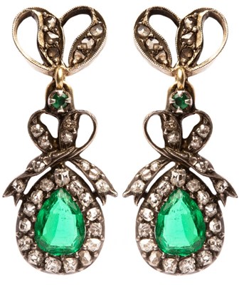 Lot 22 - A pair of early 19th Century diamond and...