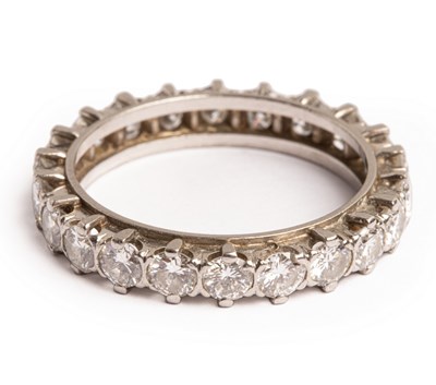Lot 54 - A diamond eternity ring, set with twenty-two...