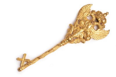 Lot 67 - A gilt-bronze Chamberlain's Key, period of...