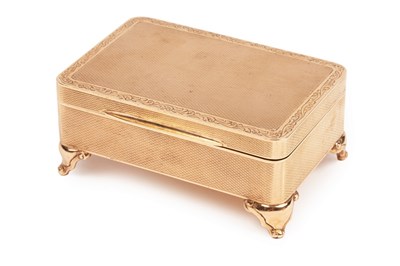 Lot 68 - A 9ct gold box, Asprey & Co Ltd., London 1936,...