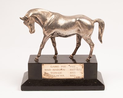 Lot 91 - A silver horse trophy, Edward Barnard & Sons...