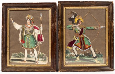 Lot 270 - A pair of Victorian tinsel pictures