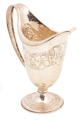 Lot 128 - An Arts & Crafts silver jug, Omar Ramsden &...