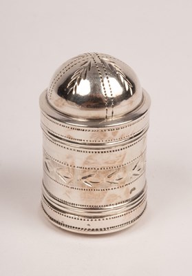 Lot 151 - A George III silver nutmeg grater, Samuel...