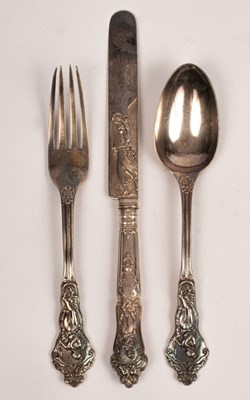 Lot 159 - A Victorian silver Christening set, George...