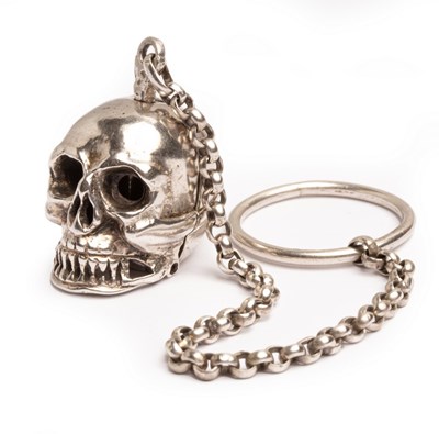 Lot 178 - A 17th Century silver and silver gilt skull...