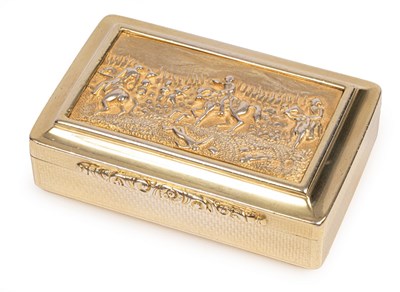 Lot 181 - A Victorian silver snuff box, Edward Smith,...