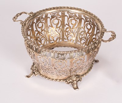 Lot 195 - A silver sugar bowl, Adie Bros., Birmingham...