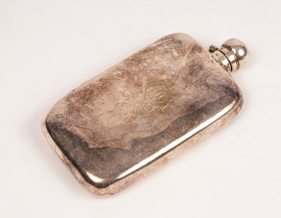 Lot 205 - A Victorian silver hip flask, James Dixon &...