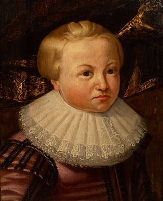 Lot 348 - Dutch School, early 17th Century/Portrait of a...