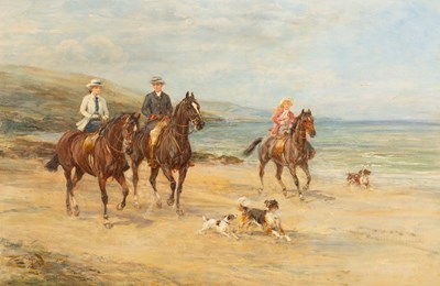 Lot 362 - Heywood Hardy (1842-1933)/Riding on the...