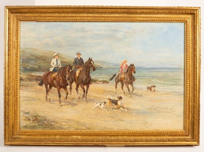 Lot 362 - Heywood Hardy (1842-1933)/Riding on the...