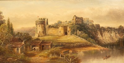 Lot 372 - Henry Harris (1852-1926)/Chepstow Castle/oil...