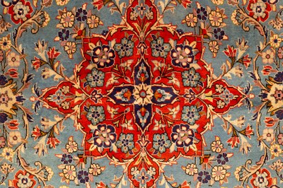 Lot 703 - An Isfahan rug of unusual square size