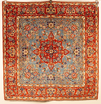 Lot 703 - An Isfahan rug of unusual square size