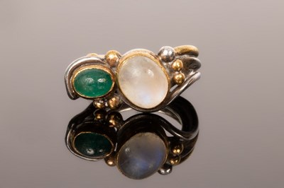 Lot 16 - A silver ring by Barbara Bertagnolli with...
