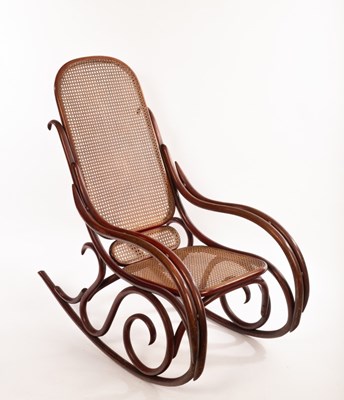 Lot 49 - Michael Thonet, a bentwood rocking chair,...