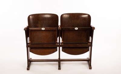 Lot 60 - A pair of Thonet theatre seats, the fixed...