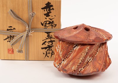 Lot 114 - Shotaro Hayashi (born 1947), a stoneware Koro...