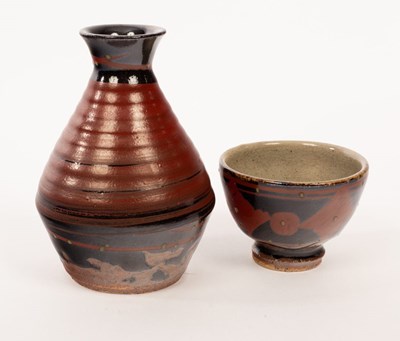 Lot 116 - Hamada Tomoo (born 1967), a Shuki or sake set,...