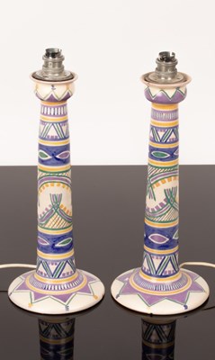 Lot 124 - A pair of Carter Stabler Adams Poole Pottery...