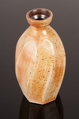 Lot 203 - Nick Rees (born 1941), a stoneware bottle vase...