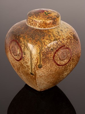 Lot 209 - David Frith (born 1943), a lidded stoneware...